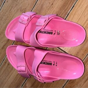 Birkenstock Vibrant Pink Slides